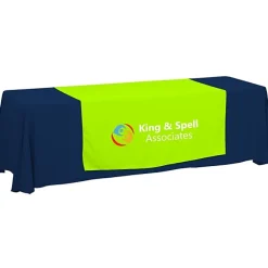 Serged 8-foot Closed-Back Table Throw and Runner Kit - 24 hr