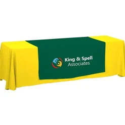 Serged 8-foot Closed-Back Table Throw and Runner Kit - 24 hr