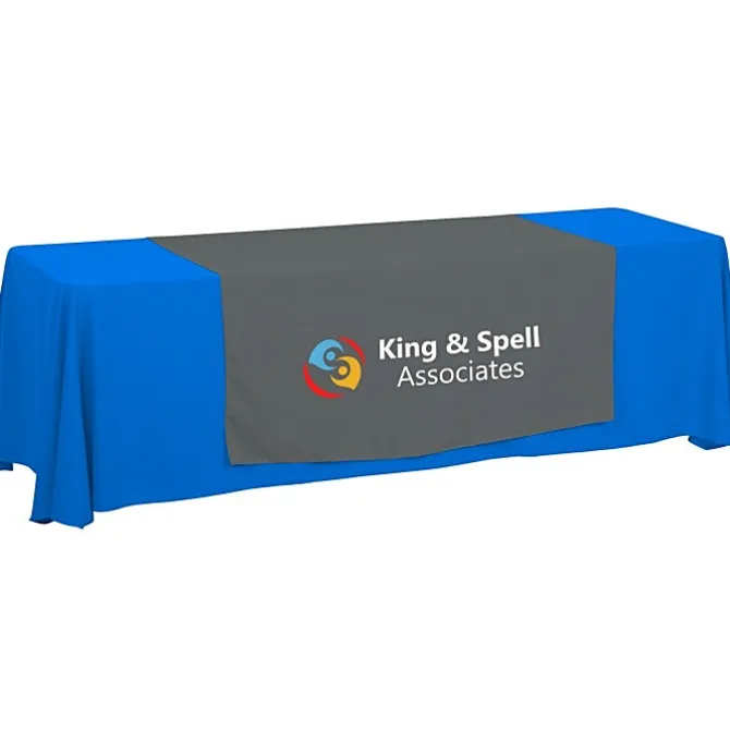 Serged 8-foot Closed-Back Table Throw and Runner Kit - 24 hr