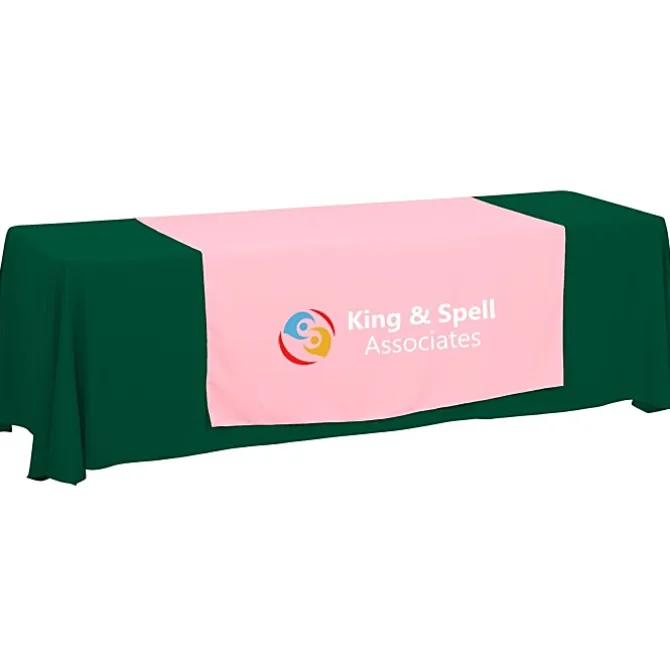 Serged 8-foot Closed-Back Table Throw and Runner Kit - 24 hr