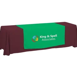Serged 8-foot Closed-Back Table Throw and Runner Kit - 24 hr