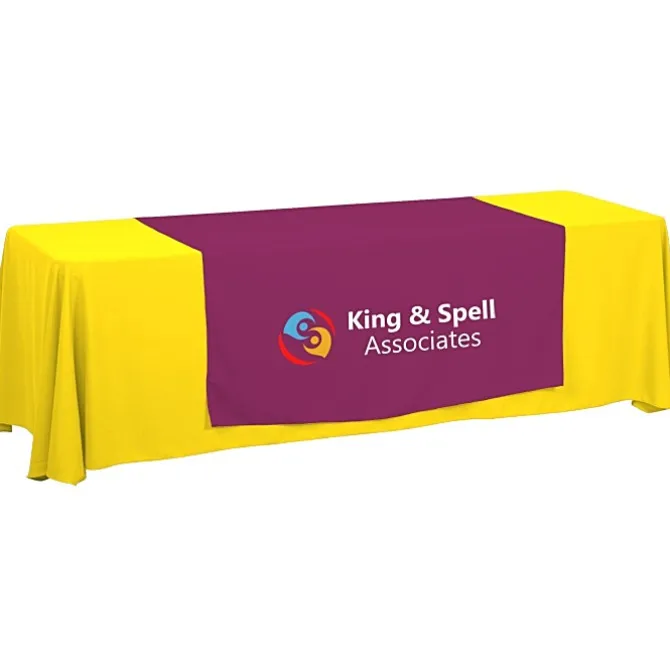 Serged 8-foot Closed-Back Table Throw and Runner Kit - 24 hr