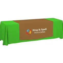 Serged 8-foot Closed-Back Table Throw and Runner Kit - 24 hr