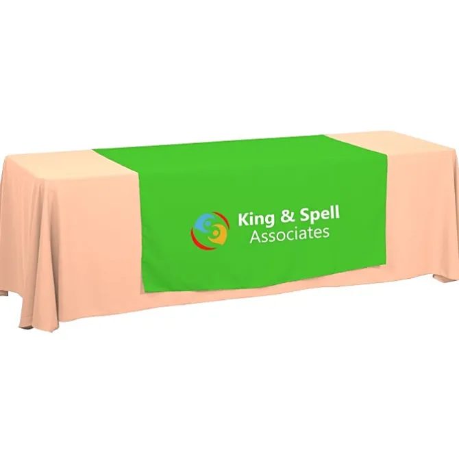 Serged 8-foot Closed-Back Table Throw and Runner Kit - 24 hr