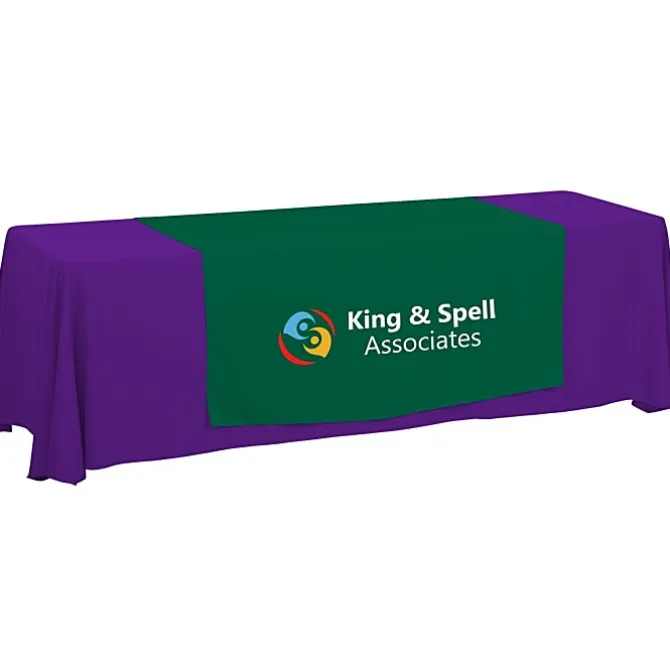 Serged 8-foot Closed-Back Table Throw and Runner Kit - 24 hr
