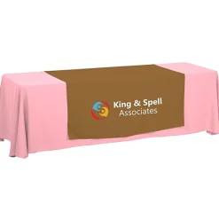 Serged 8-foot Closed-Back Table Throw and Runner Kit - 24 hr
