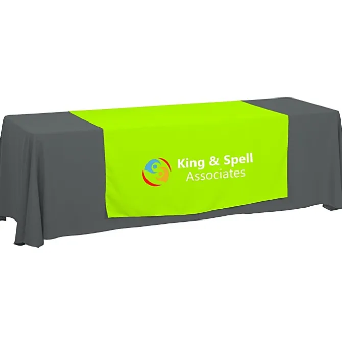 Serged 8-foot Closed-Back Table Throw and Runner Kit - 24 hr