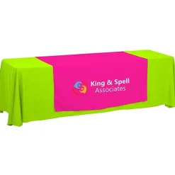 Serged 8-foot Closed-Back Table Throw and Runner Kit - 24 hr