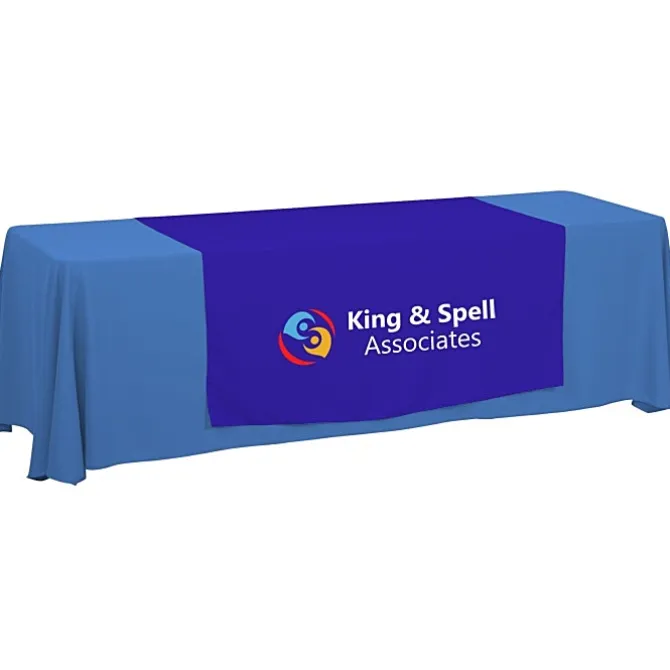Serged 8-foot Closed-Back Table Throw and Runner Kit - 24 hr