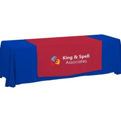 Serged 8-foot Closed-Back Table Throw and Runner Kit - 24 hr