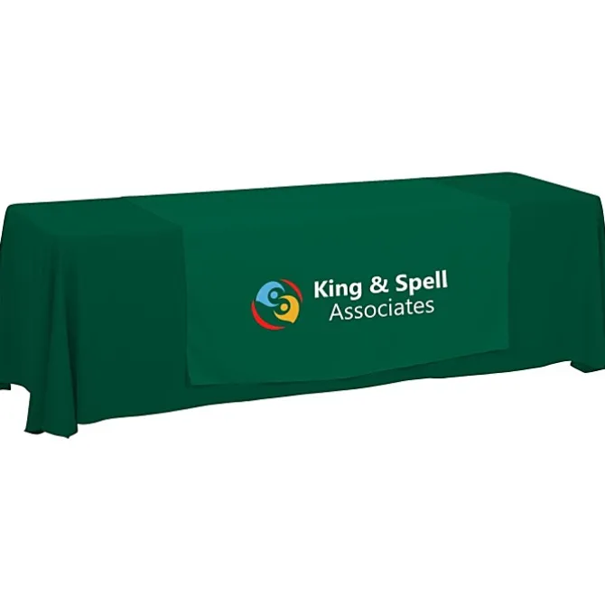 Serged 8-foot Closed-Back Table Throw and Runner Kit - 24 hr