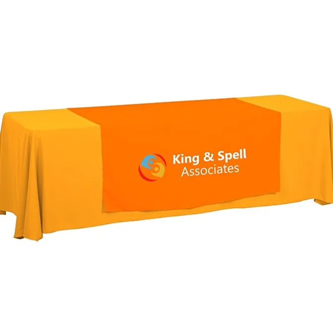 Serged 8-foot Closed-Back Table Throw and Runner Kit - 24 hr