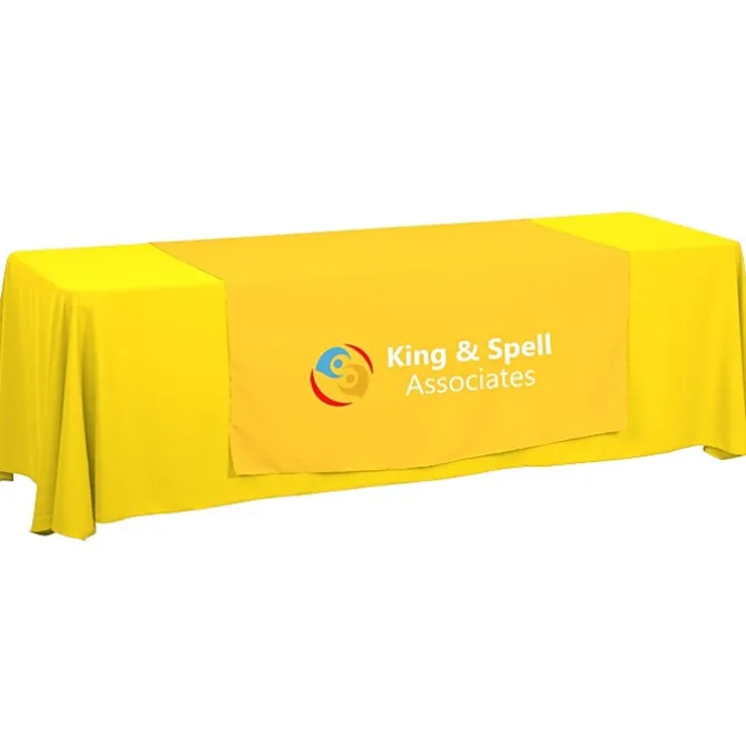 Serged 8-foot Closed-Back Table Throw and Runner Kit - 24 hr
