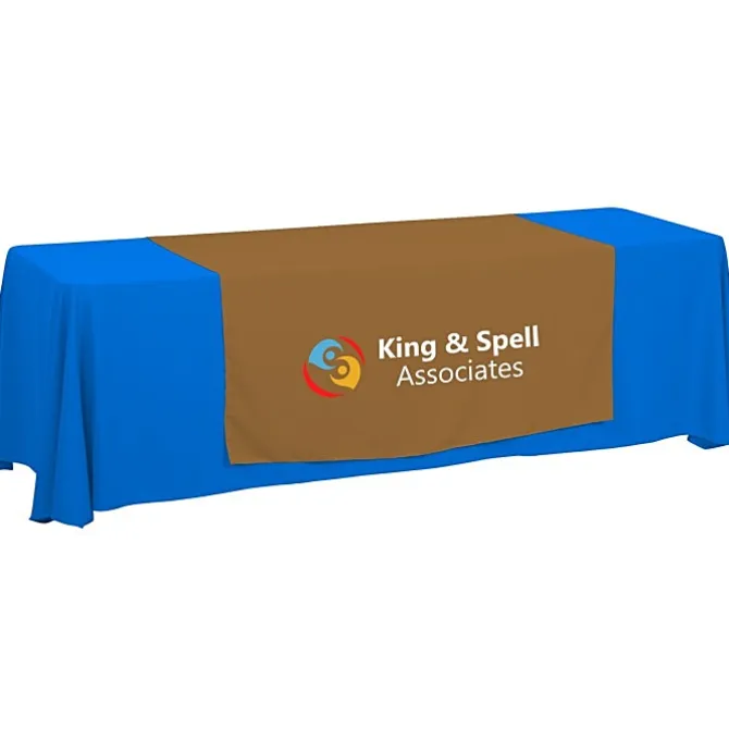 Serged 8-foot Closed-Back Table Throw and Runner Kit - 24 hr