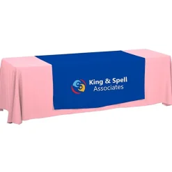 Serged 8-foot Closed-Back Table Throw and Runner Kit - 24 hr