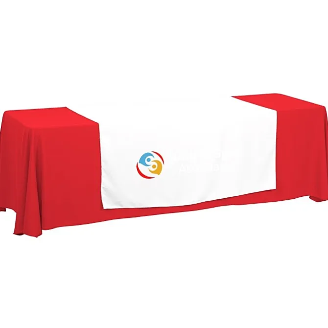 Serged 8-foot Closed-Back Table Throw and Runner Kit - 24 hr