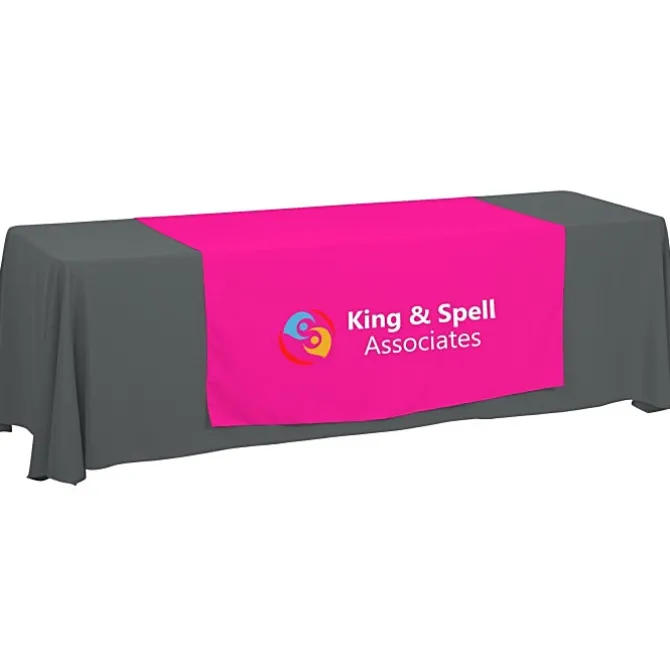 Serged 8-foot Closed-Back Table Throw and Runner Kit - 24 hr