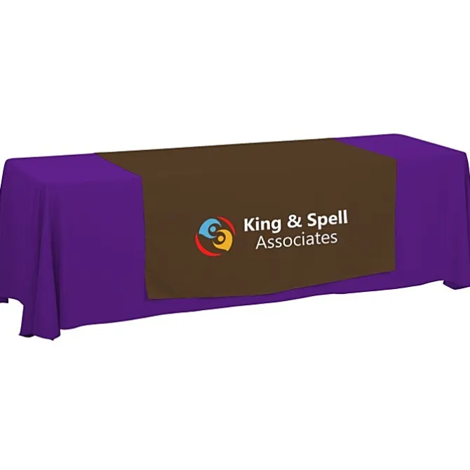 Serged 8-foot Closed-Back Table Throw and Runner Kit - 24 hr