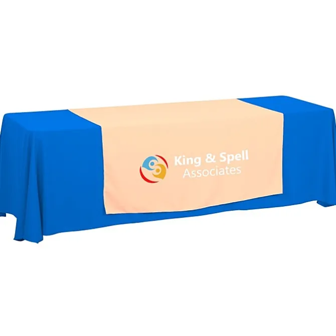 Serged 8-foot Closed-Back Table Throw and Runner Kit - 24 hr