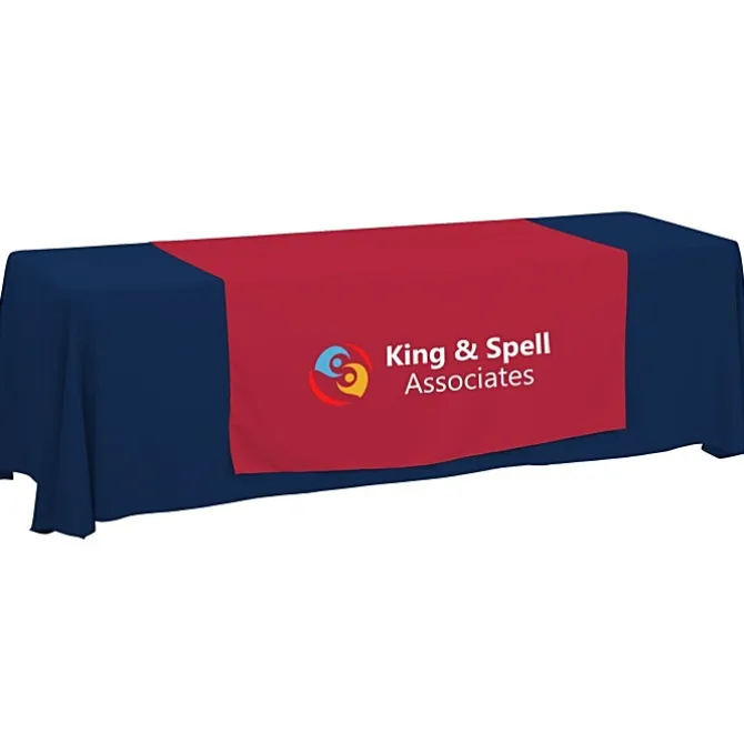 Serged 8-foot Closed-Back Table Throw and Runner Kit - 24 hr
