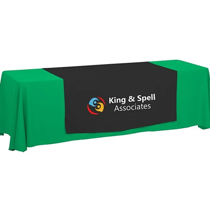 Serged 8-foot Closed-Back Table Throw and Runner Kit - 24 hr