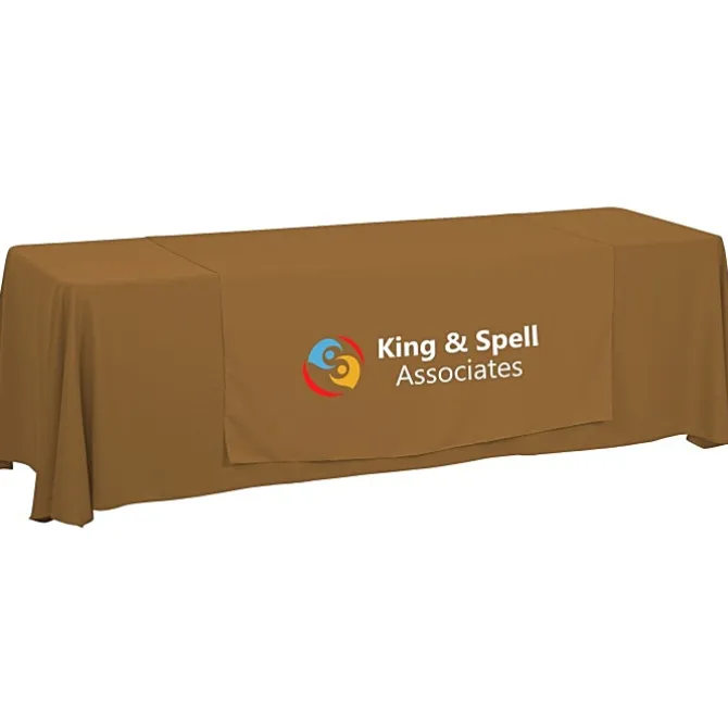 Serged 8-foot Closed-Back Table Throw and Runner Kit - 24 hr