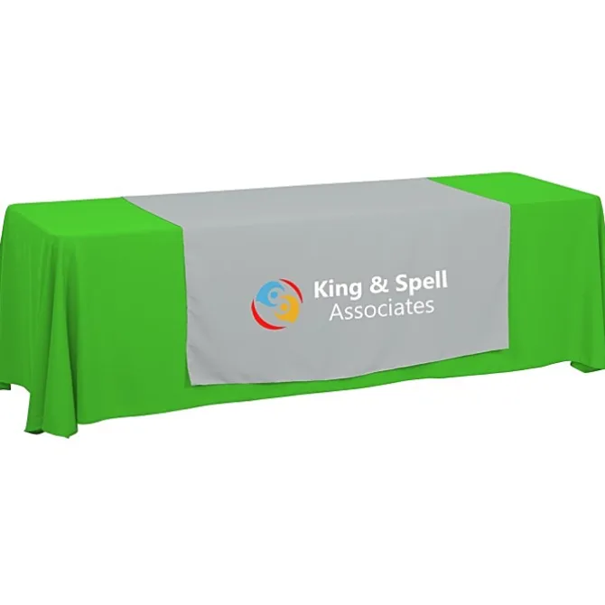 Serged 8-foot Closed-Back Table Throw and Runner Kit - 24 hr