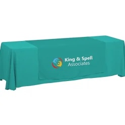 Serged 8-foot Closed-Back Table Throw and Runner Kit - 24 hr