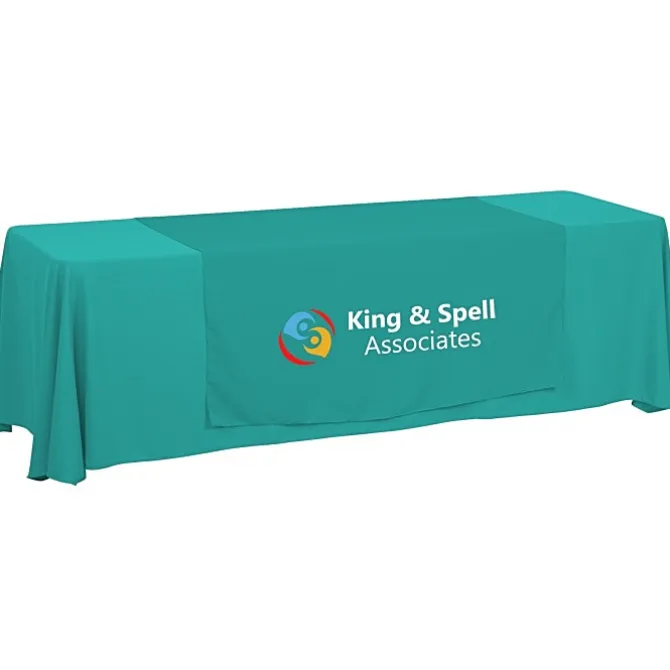 Serged 8-foot Closed-Back Table Throw and Runner Kit - 24 hr
