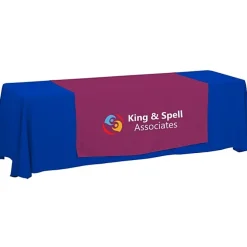 Serged 8-foot Closed-Back Table Throw and Runner Kit - 24 hr