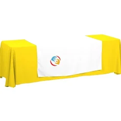 Serged 8-foot Closed-Back Table Throw and Runner Kit - 24 hr