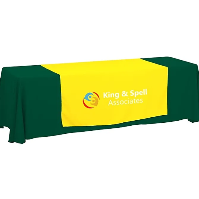 Serged 8-foot Closed-Back Table Throw and Runner Kit - 24 hr