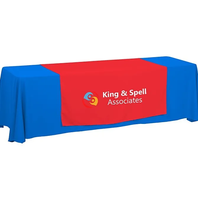 Serged 8-foot Closed-Back Table Throw and Runner Kit - 24 hr