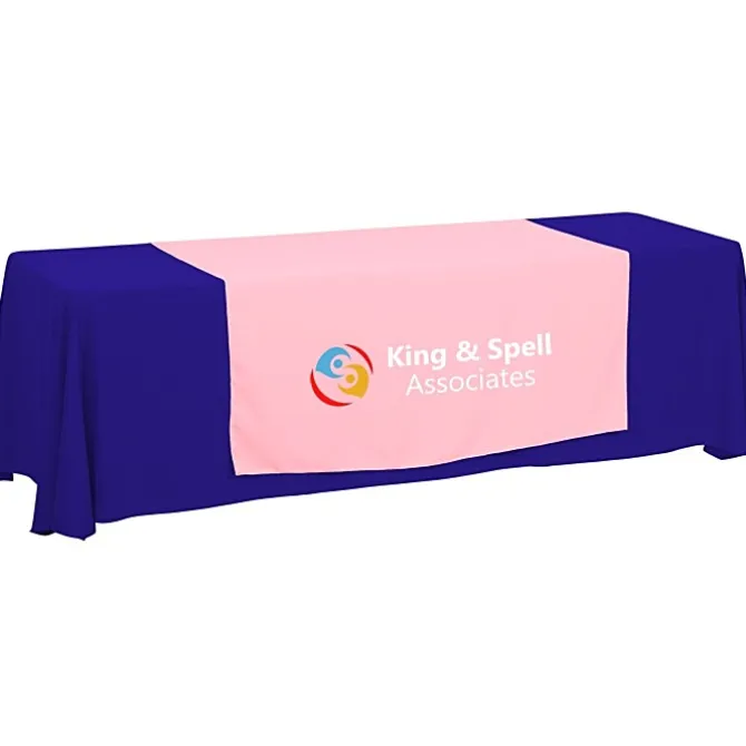 Serged 8-foot Closed-Back Table Throw and Runner Kit - 24 hr