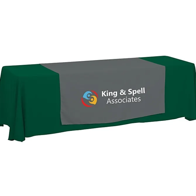 Serged 8-foot Closed-Back Table Throw and Runner Kit - 24 hr
