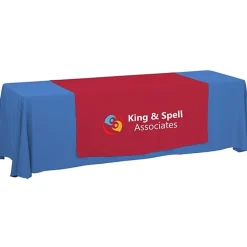 Serged 8-foot Closed-Back Table Throw and Runner Kit - 24 hr