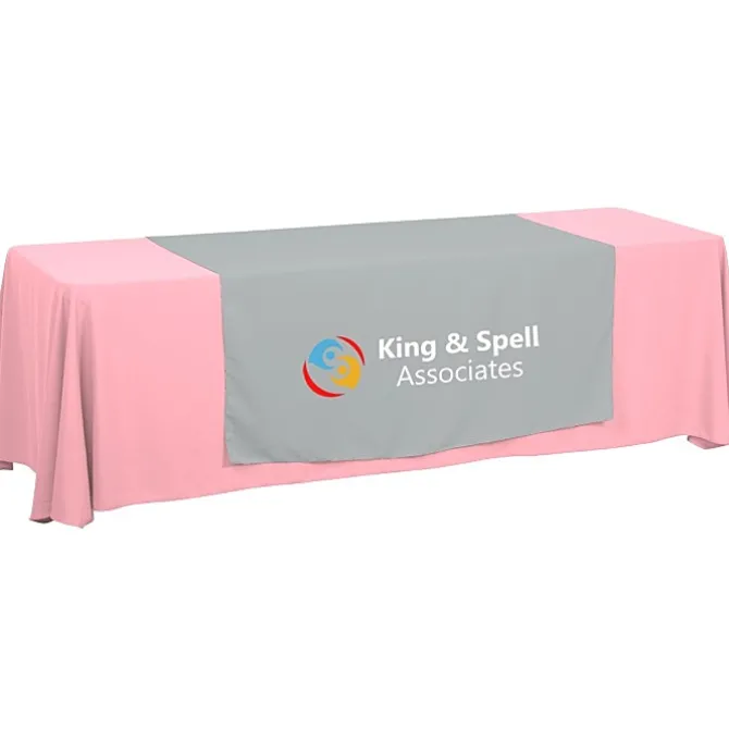 Serged 8-foot Closed-Back Table Throw and Runner Kit - 24 hr