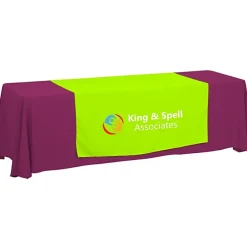 Serged 8-foot Closed-Back Table Throw and Runner Kit - 24 hr
