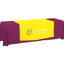 Serged 8-foot Closed-Back Table Throw and Runner Kit - 24 hr