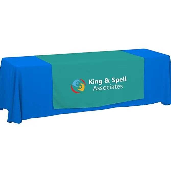 Serged 8-foot Closed-Back Table Throw and Runner Kit - 24 hr