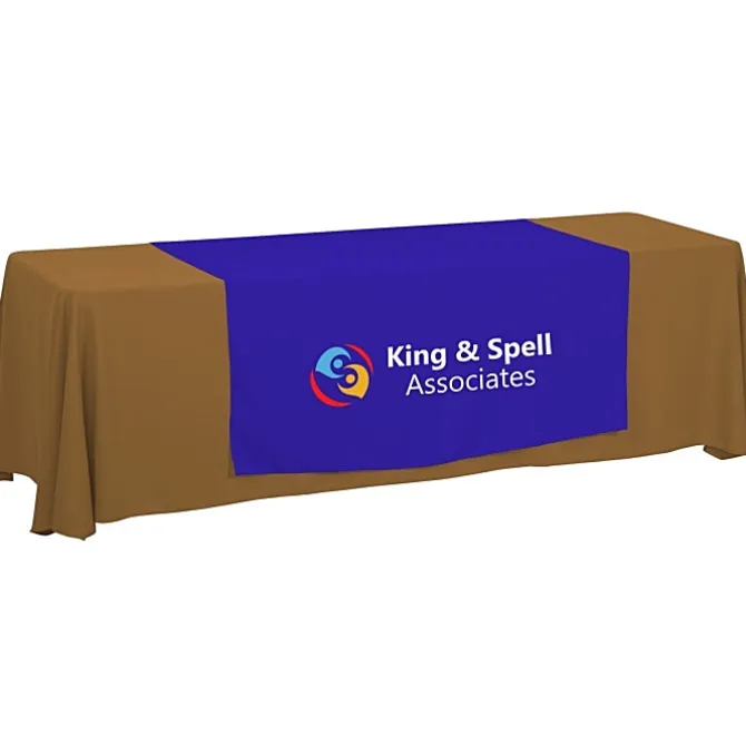 Serged 8-foot Closed-Back Table Throw and Runner Kit - 24 hr
