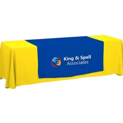 Serged 8-foot Closed-Back Table Throw and Runner Kit - 24 hr