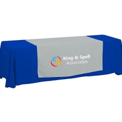 Serged 8-foot Closed-Back Table Throw and Runner Kit - 24 hr