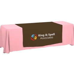 Serged 8-foot Closed-Back Table Throw and Runner Kit - 24 hr