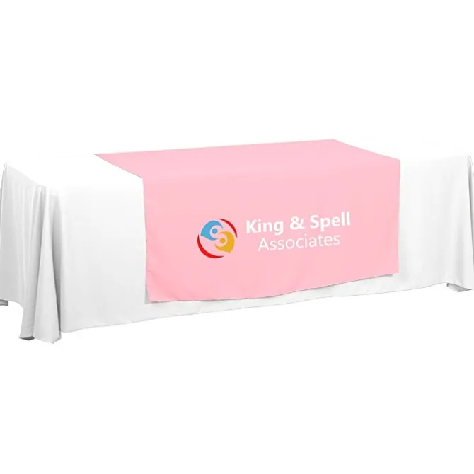 Serged 8-foot Closed-Back Table Throw and Runner Kit - 24 hr