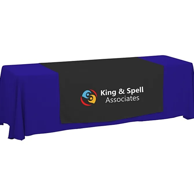 Serged 8-foot Closed-Back Table Throw and Runner Kit - 24 hr