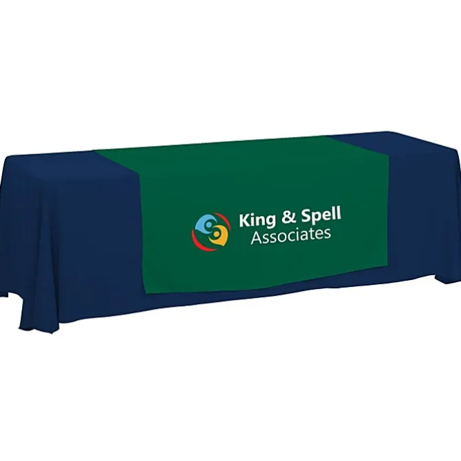 Serged 8-foot Closed-Back Table Throw and Runner Kit - 24 hr