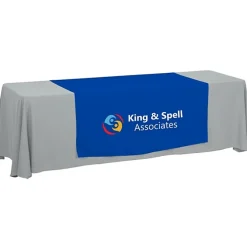 Serged 8-foot Closed-Back Table Throw and Runner Kit - 24 hr