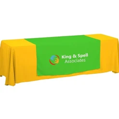 Serged 8-foot Closed-Back Table Throw and Runner Kit - 24 hr