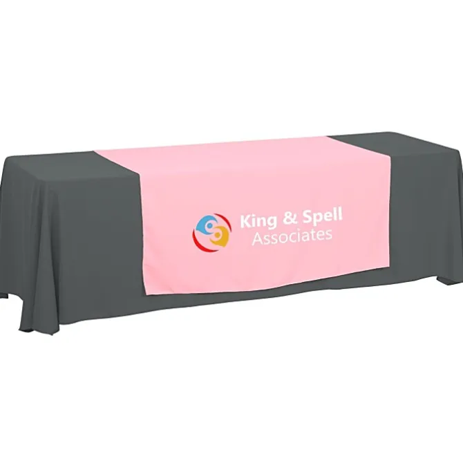 Serged 8-foot Closed-Back Table Throw and Runner Kit - 24 hr